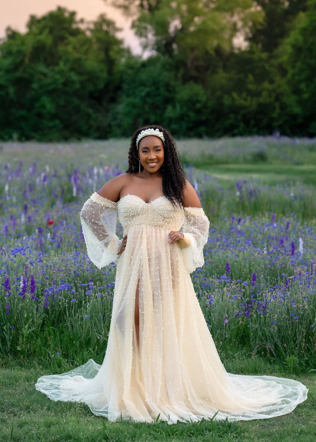 Pearl Gown Maternity Dress Rental Xs xxl Champagne 10 Days